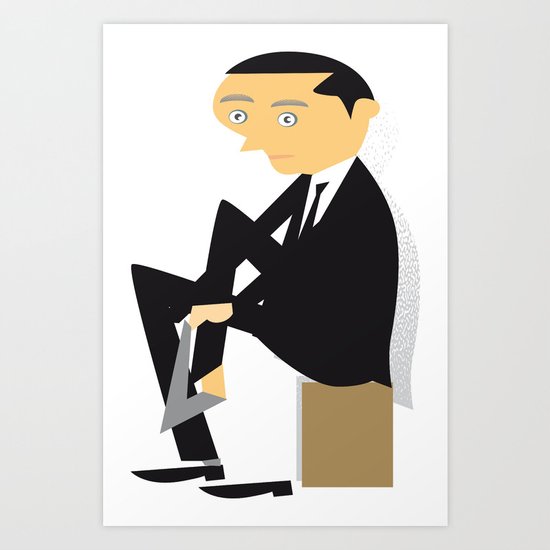 Cold feet Art Print