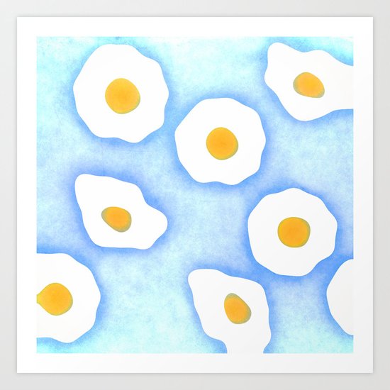 Egg pattern Art Print