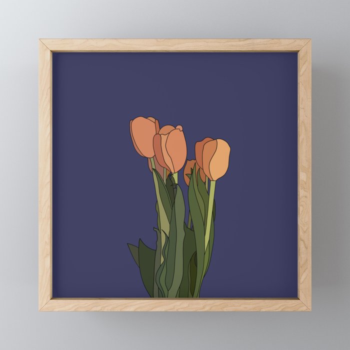 Tulips Framed Mini Art Print