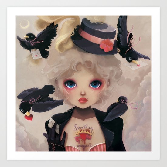Les petits becs... Art Print