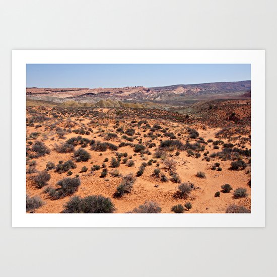Colorful Salt Valley at Arches National Park Art Print
