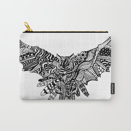 Dragon Owl (BW) Carry-All Pouch