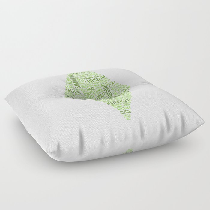 Sims Plumbob Typography Floor Pillow