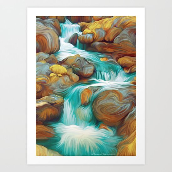 Rocky Stream Art Print