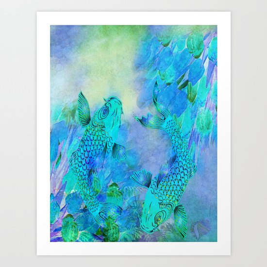 KOI UNDERWATER ADVENTURE Art Print