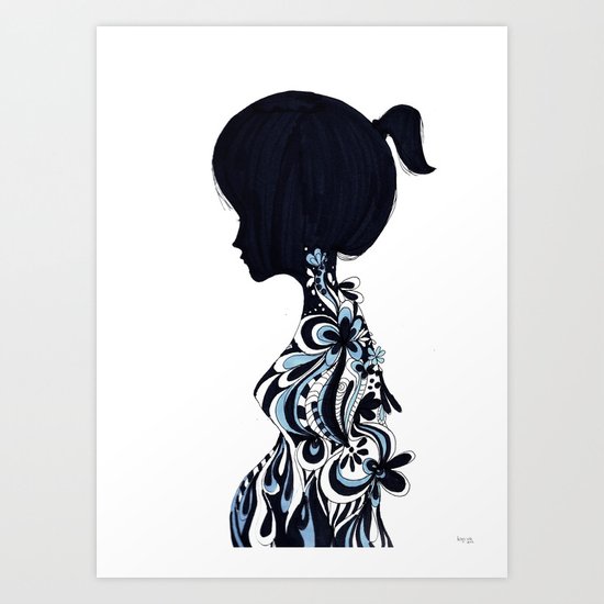 living lady Art Print