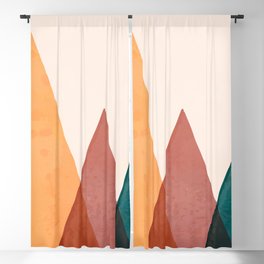 Abstract Sharp Peaks Blackout Curtain