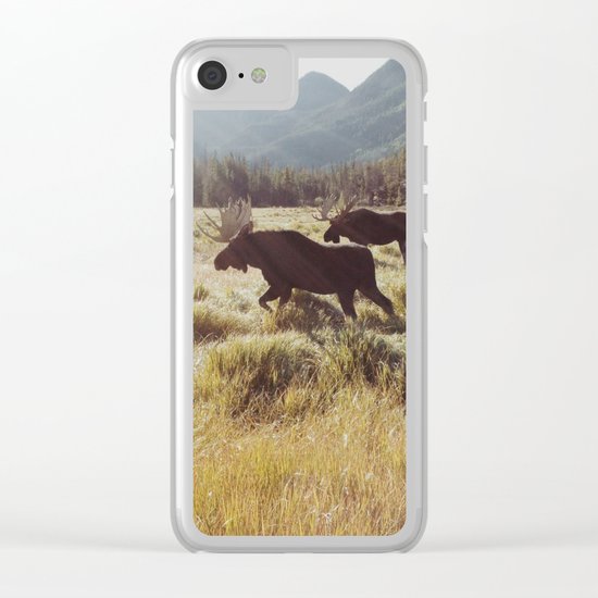 Three Meadow Moose Clear iPhone Case