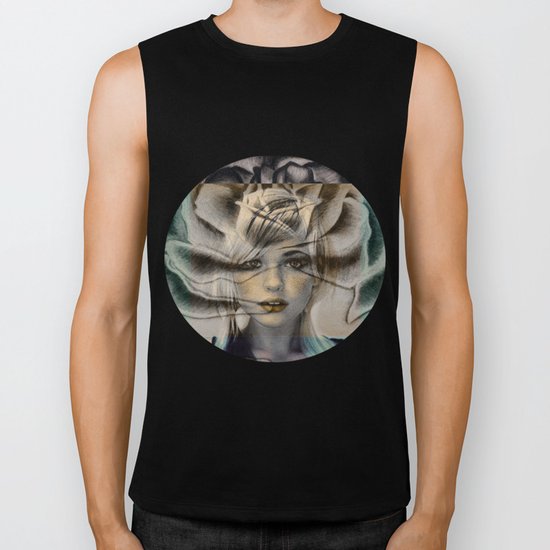 Rose Face Biker Tank
