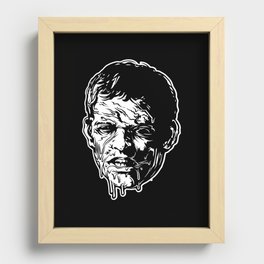 Zombie Head Recessed Framed Print