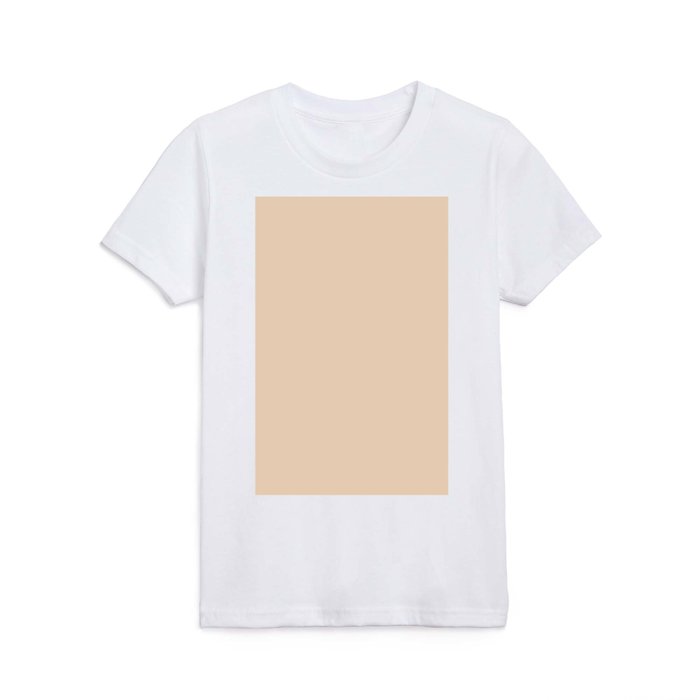 Pastel Orange Solid Color Pairs Pantone Tender Peach 12-0912 TCX Kids T Shirt