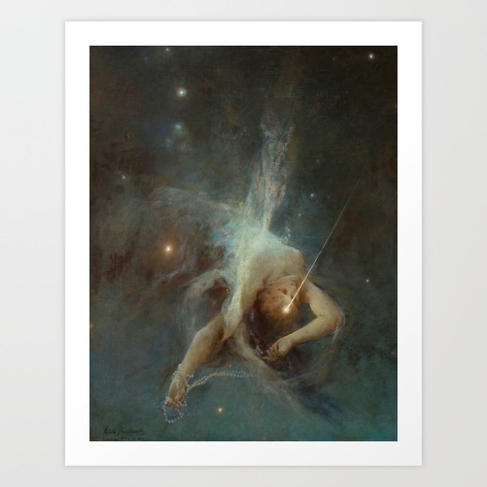 "Falling Star" by Witold Pruszkowski (1884) Art Print