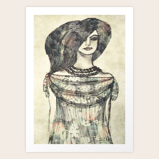 flower girl Art Print