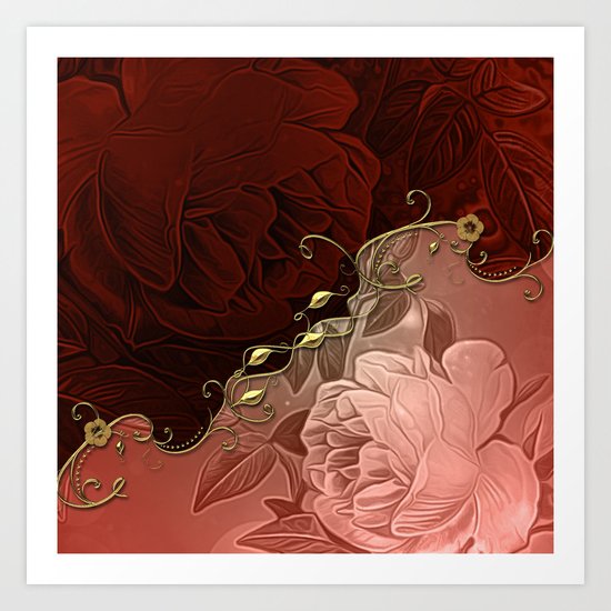 Beautiful floral design Art Print