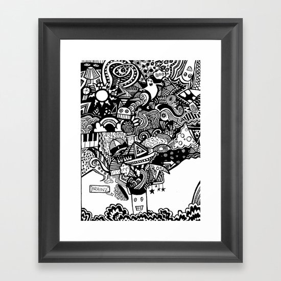 mind blown Framed Art Print