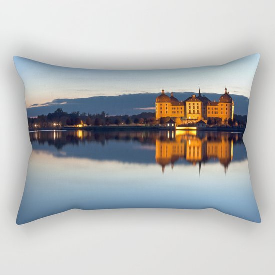 Fairy tale Castle - Moritzburg blue hour Rectangular Pillow