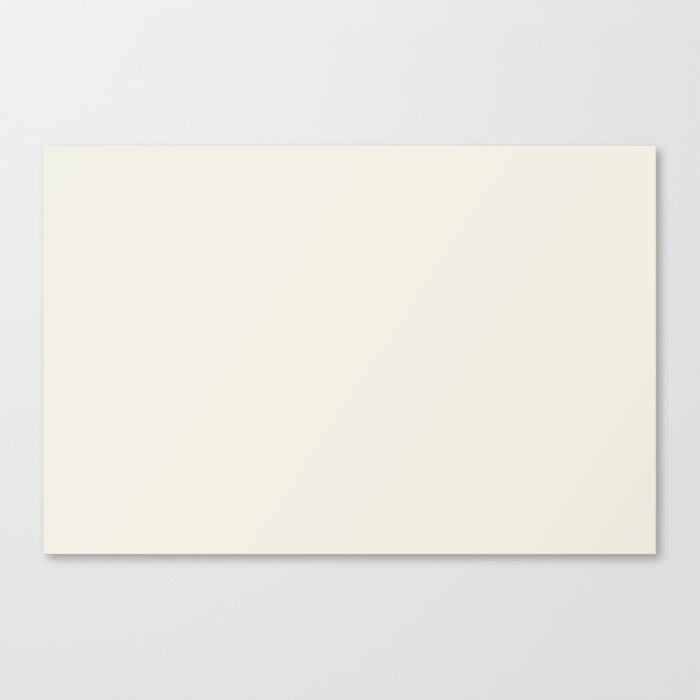 Off-White - Linen - Ivory Solid Color Parable to Pantone Cannoli Cream  11-4302 Canvas Print