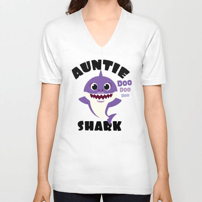 Baby shark store auntie t shirt