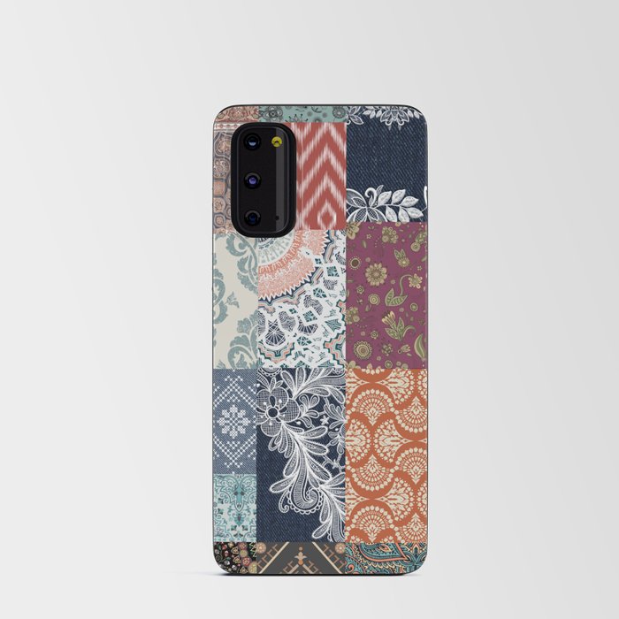Rustic Boho Gypsy Patchwork Android Card Case