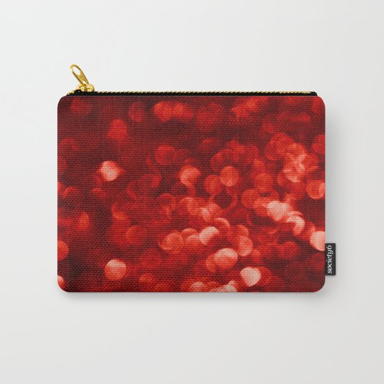 Red Bokeh Sparkle Carry-All Pouch