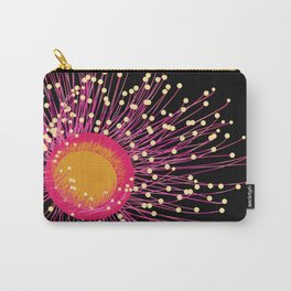 Australian Gum Tree Flower Black and Pink Carry-All Pouch