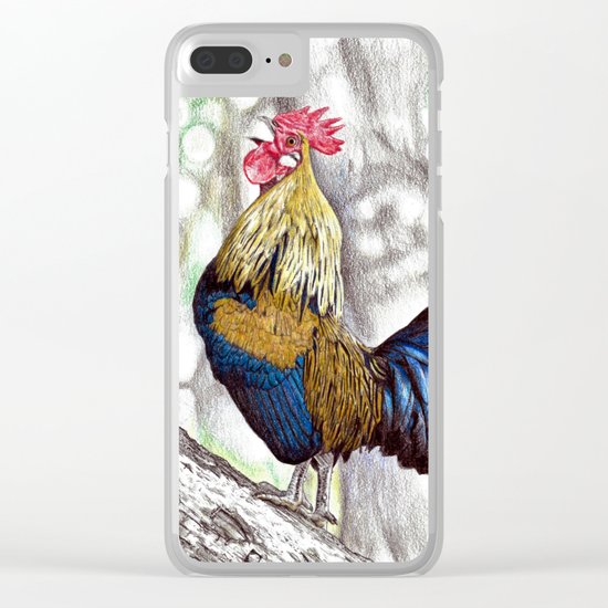 Red Junglefowl (Original Available for sale) Clear iPhone Case