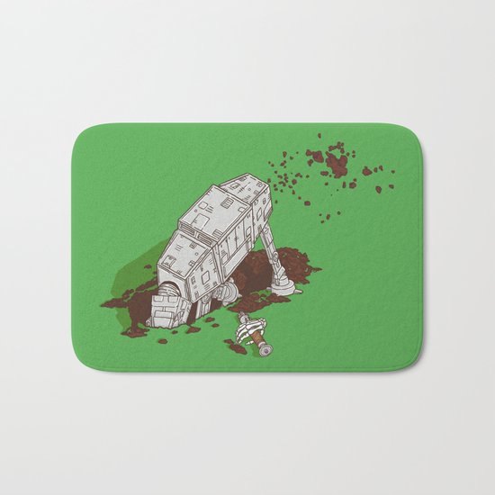In a backyard, far, far away... Bath Mat