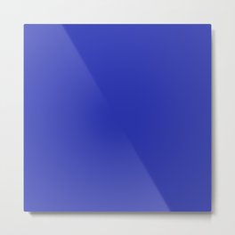 Bright Fresh Cobalt Blue - Solid Plain Block Colors - Summer / Electric Colours / Bold Shades / Navy Purple Metal Print | Purpleblue, Solidcolour, Plaincolour, Solidcolor, Plaincolours, Bluepurple, Colorful, Brightblue, Blue, Solidcolors 