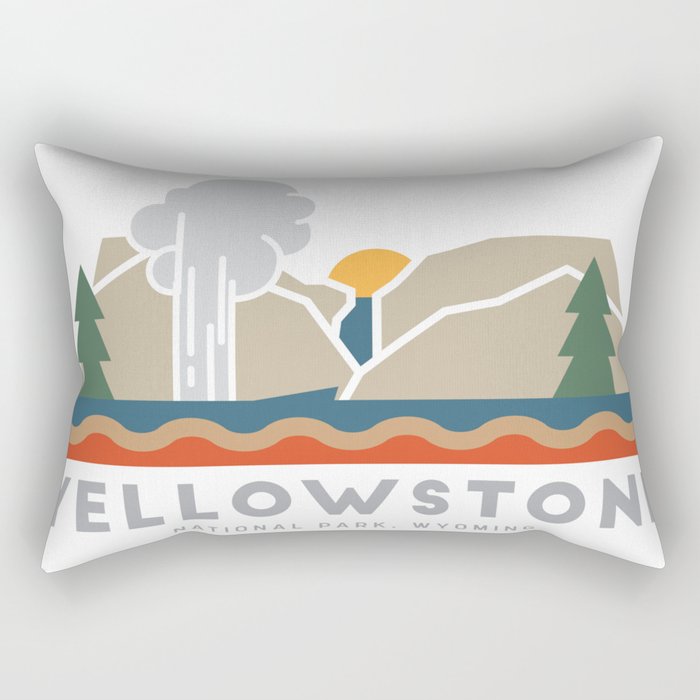 Yellowstone National Park Rectangular Pillow