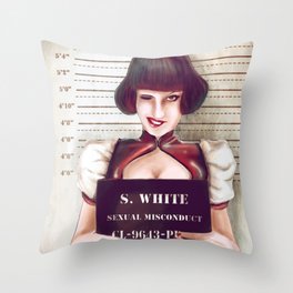 Snow white Throw Pillow
