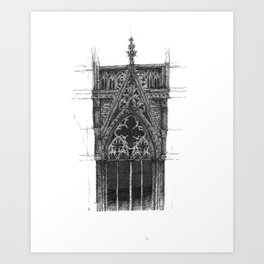Modulo catedral gótica Art Print
