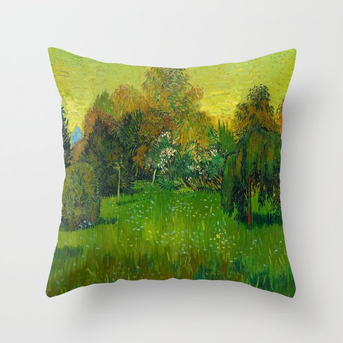 Vincent van Gogh The Poet's Garden, 1888  Throw Pillow