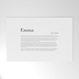 Emma by Jane Austen Welcome Mat