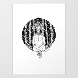 Dreaming in a Forest Art Print