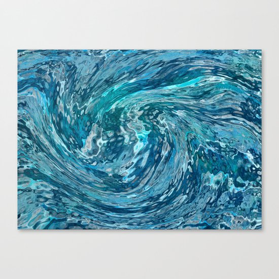 Fantastic abstract wave Canvas Print