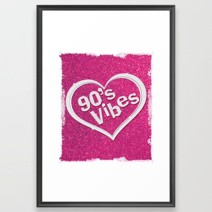 90's Vibes Framed Art Print