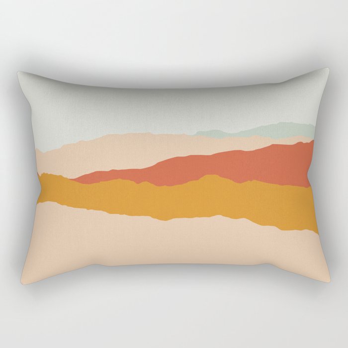 Abstract Landscape Rectangular Pillow