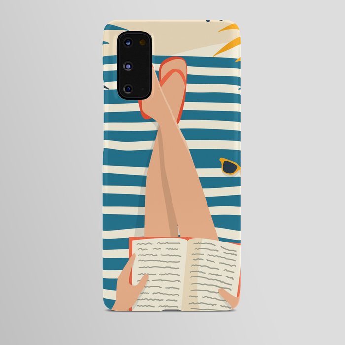 Beach reading Android Case