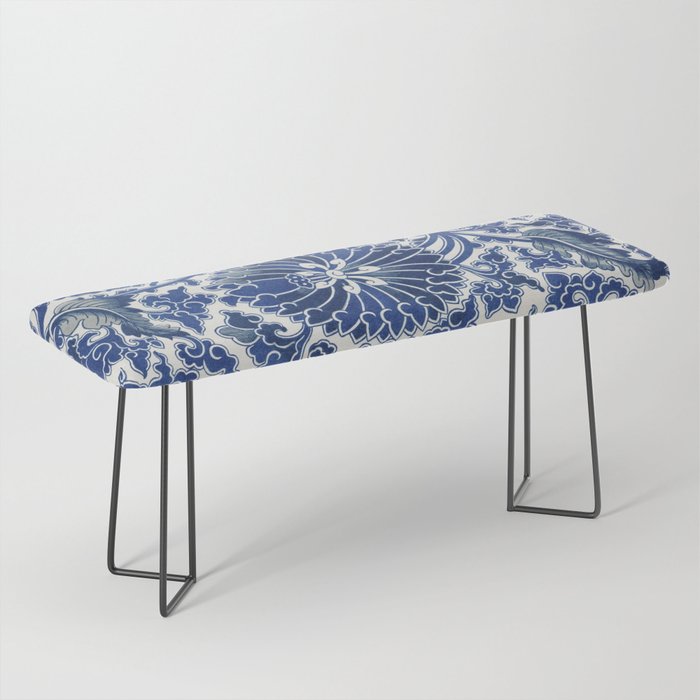 Chinese Floral Pattern 27 Bench