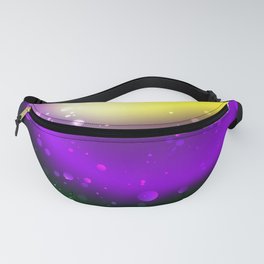 Abstract Mardi Gras Background Fanny Pack | Fattuesday, Decorated, Painting, Overflow, Confetti, Performance, Abstract, Smooth, Mardigras, Bright 