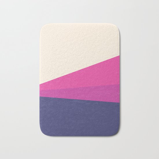 Stripe IV Violet Ray Bath Mat