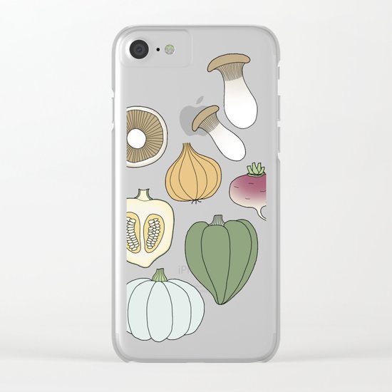 Vegetables (color) Clear iPhone Case