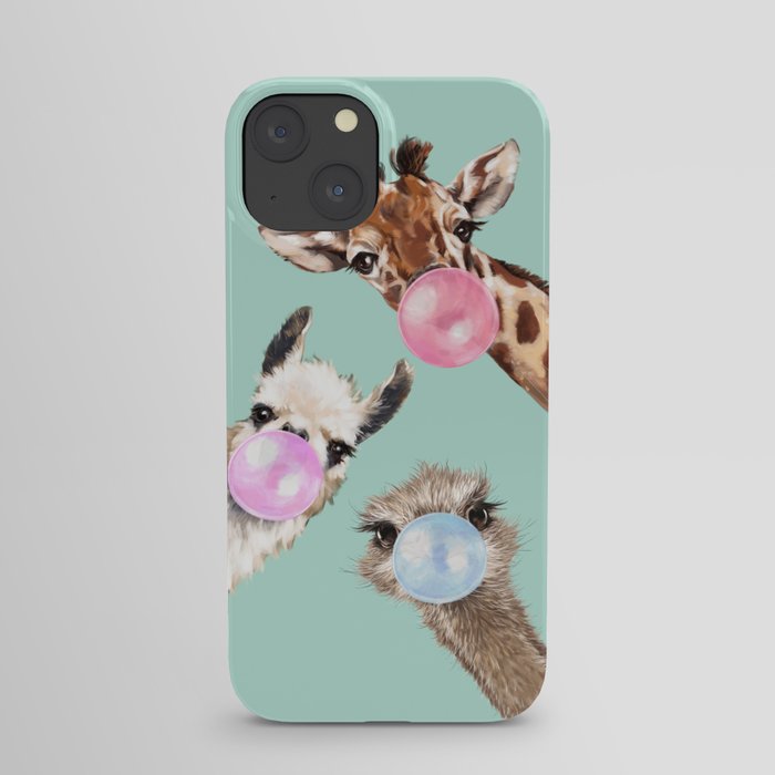 Bubble Gum Gang in Green iPhone Case