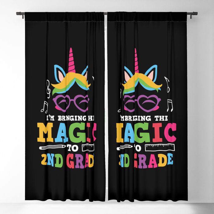 I'm Bringing The Magic To 2nd Grade Blackout Curtain