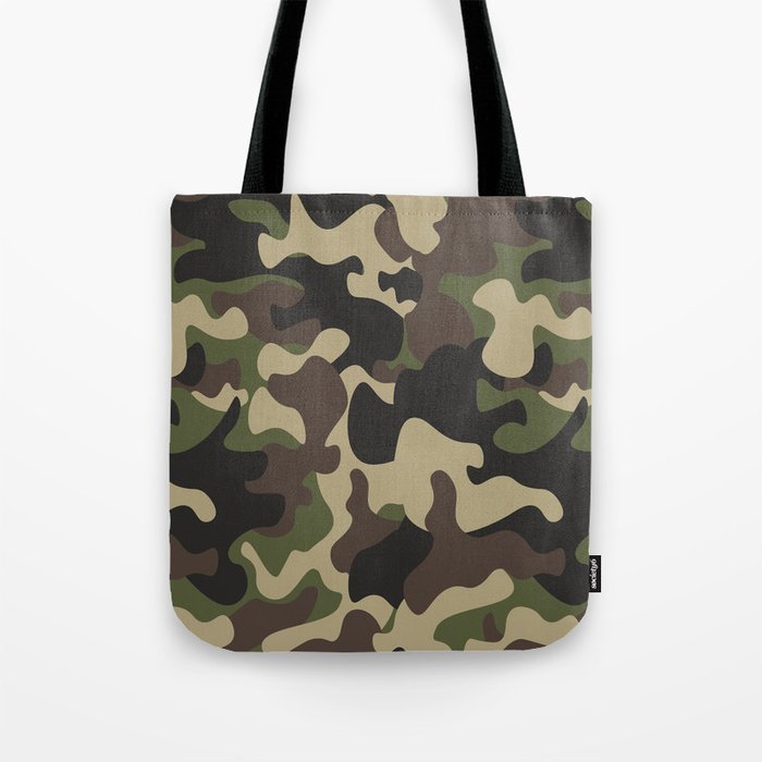 vintage military camouflage Tote Bag