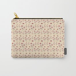 Red & Blue Poppies pattern Carry-All Pouch