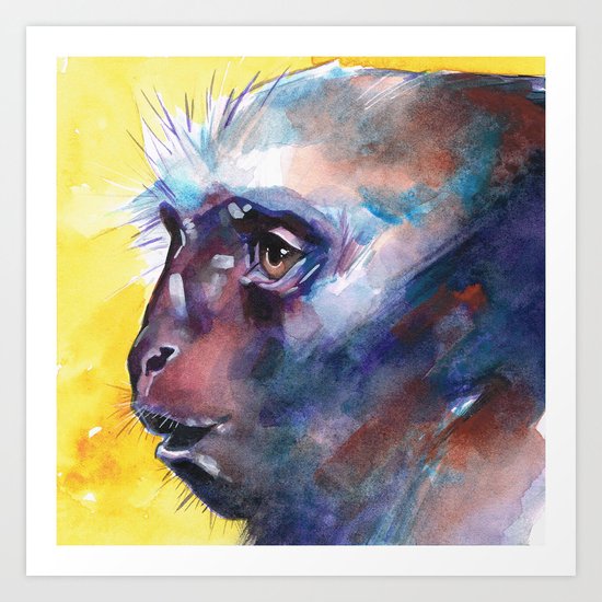 Monkey Art Print