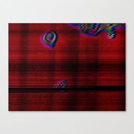 Red liquid wave Canvas Print