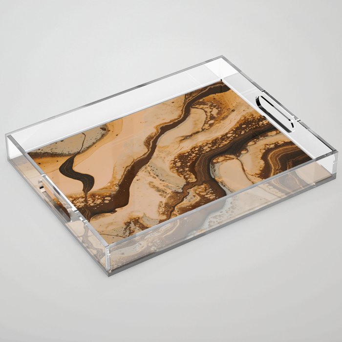 Copper Texture 01 Acrylic Tray