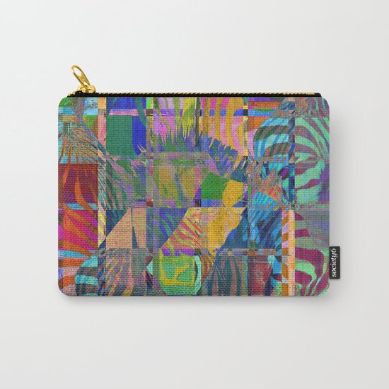 Colorful Zebras Carry-All Pouch